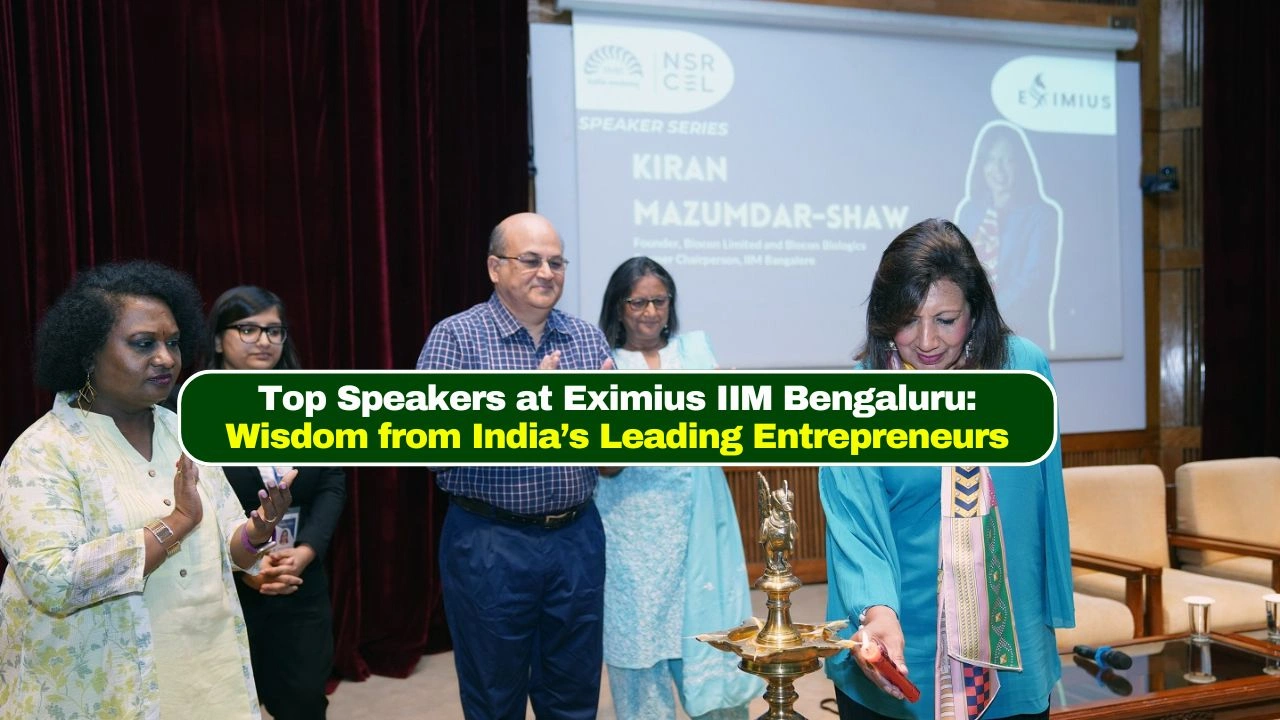 Top Speakers at Eximius IIM Bengaluru
